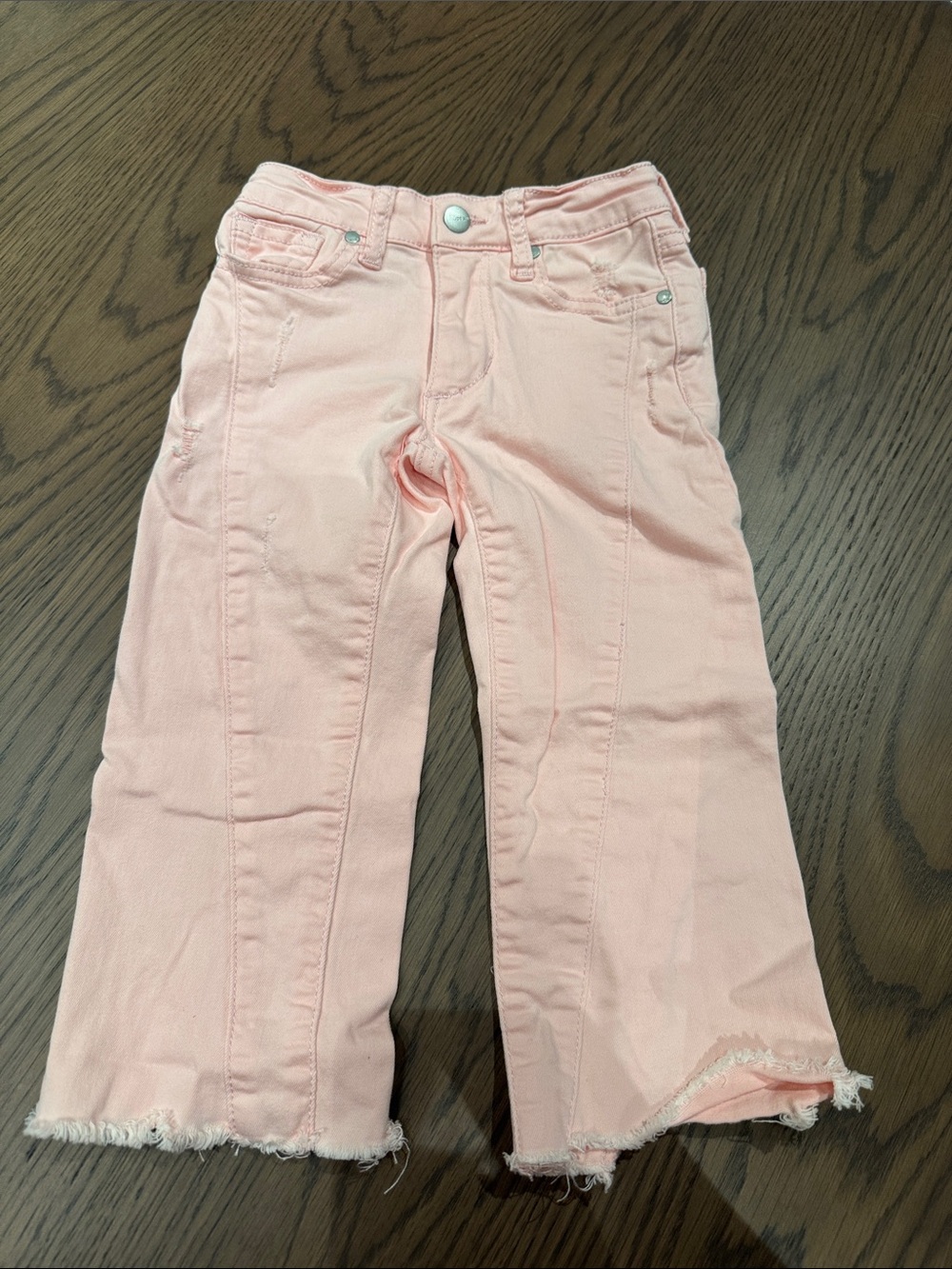 Joe's Jeans Girls Light Pink Frayed Hem Pants